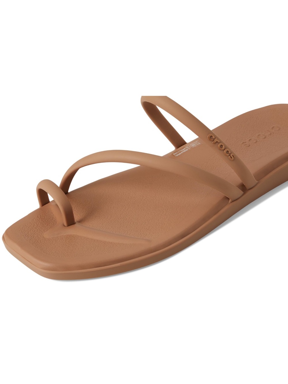 NWT CROCS Viral Miami Toe Loop Sandal Women’s Size 8 - Milk Chocolate - Picture 5 of 9